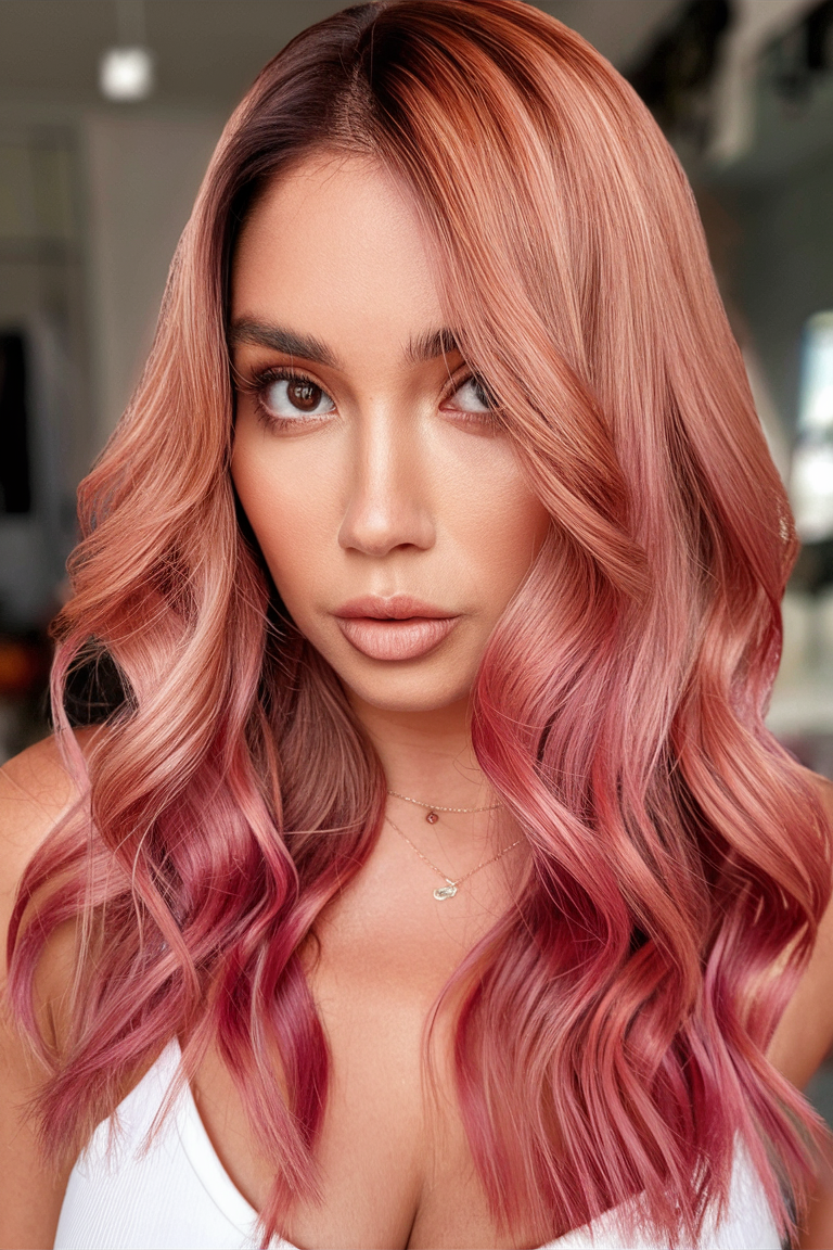 Strawberry Hair Color 2025: 20 Ideas Top Trends in Blonde, Rose Gold, and Red