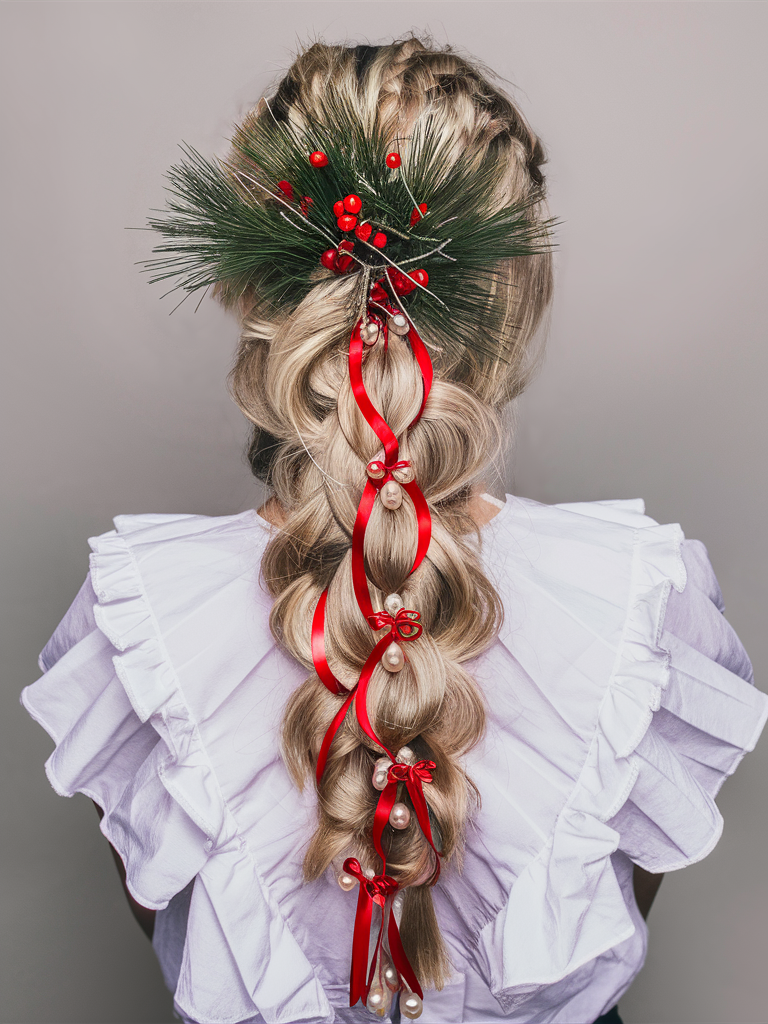 20 Cute Christmas Hairstyles: Easy Ideas for Short, Long, and Curly Hair