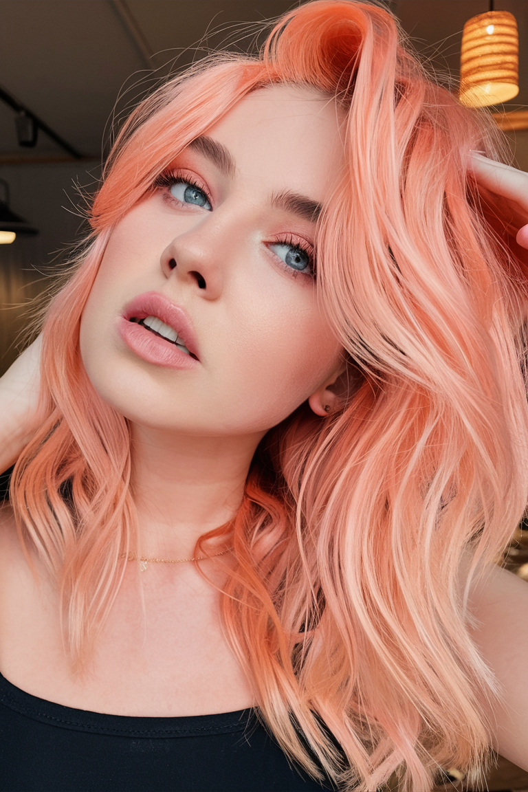 Top 23 Peach Hair Color Ideas for 2025: From Soft Coral Pastel to Bold Rose Gold