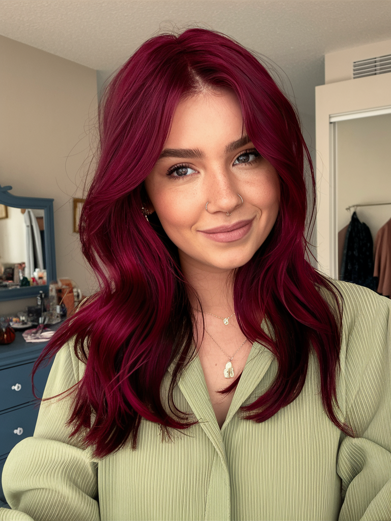 20 Bold Wine Red Hair Color Ideas for 2025: Styles for Brunettes and Beyond