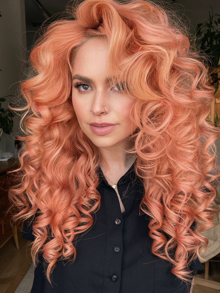 Top 23 Peach Hair Color Ideas for 2025: From Soft Coral Pastel to Bold Rose Gold