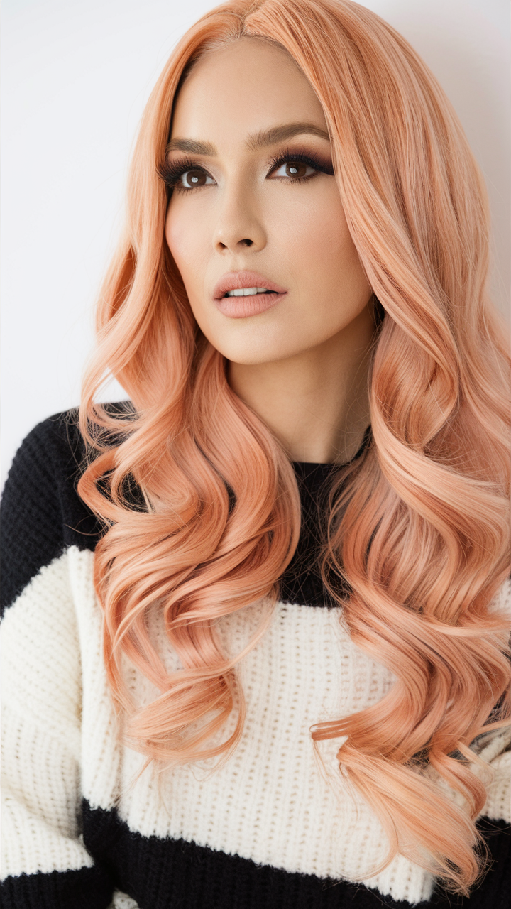 Top 23 Peach Hair Color Ideas for 2025: From Soft Coral Pastel to Bold Rose Gold