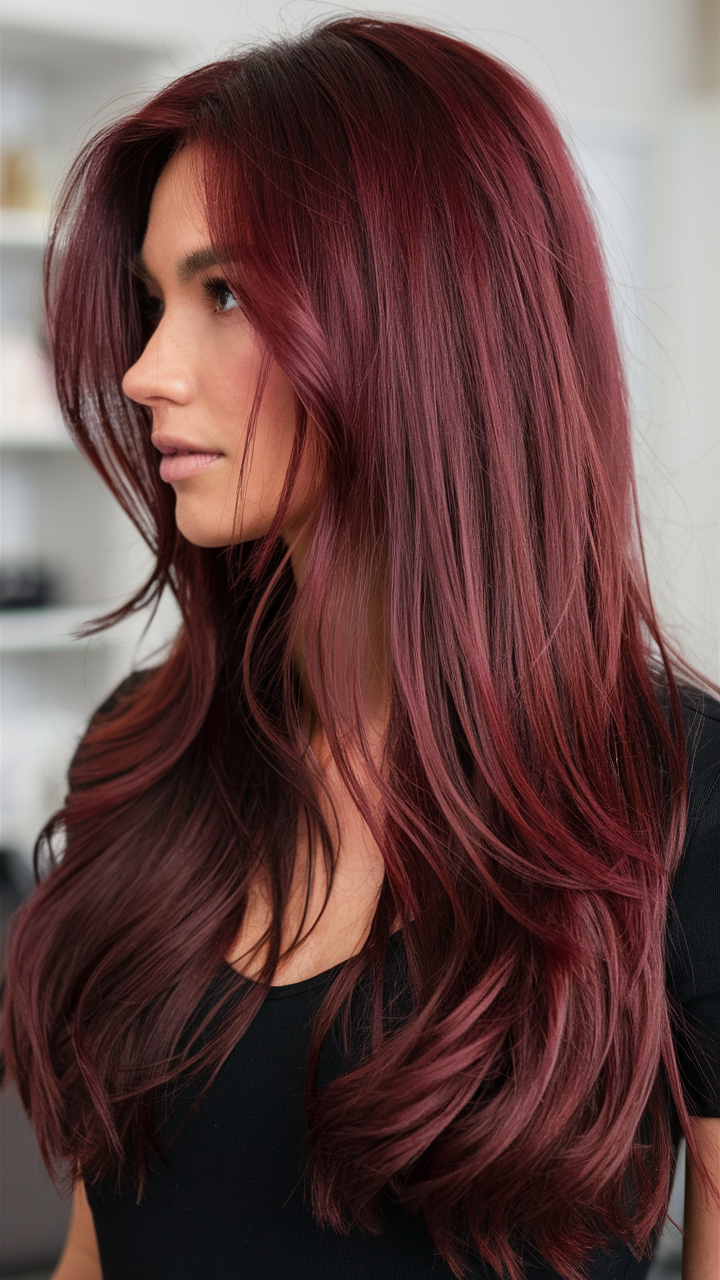 20 Bold Wine Red Hair Color Ideas for 2025: Styles for Brunettes and Beyond