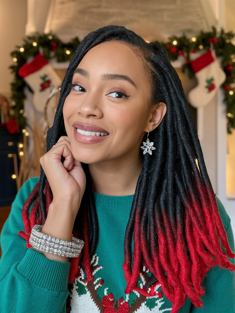 20 Ideas Stunning Christmas Hairstyles for Black Women – Braids, Wigs, and Natural Hair