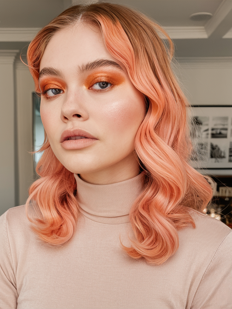 Top 23 Peach Hair Color Ideas for 2025: From Soft Coral Pastel to Bold Rose Gold