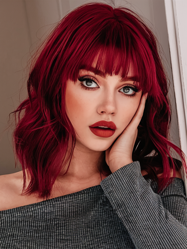 20 Bold Wine Red Hair Color Ideas for 2025: Styles for Brunettes and Beyond