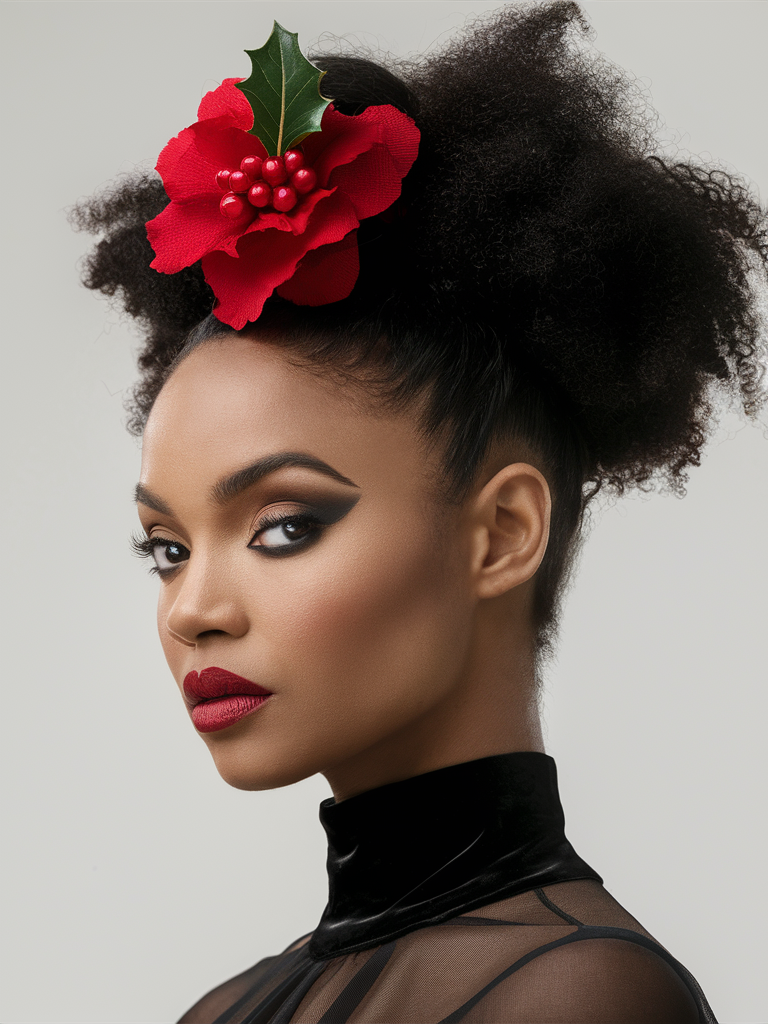 20 Ideas Stunning Christmas Hairstyles for Black Women – Braids, Wigs, and Natural Hair