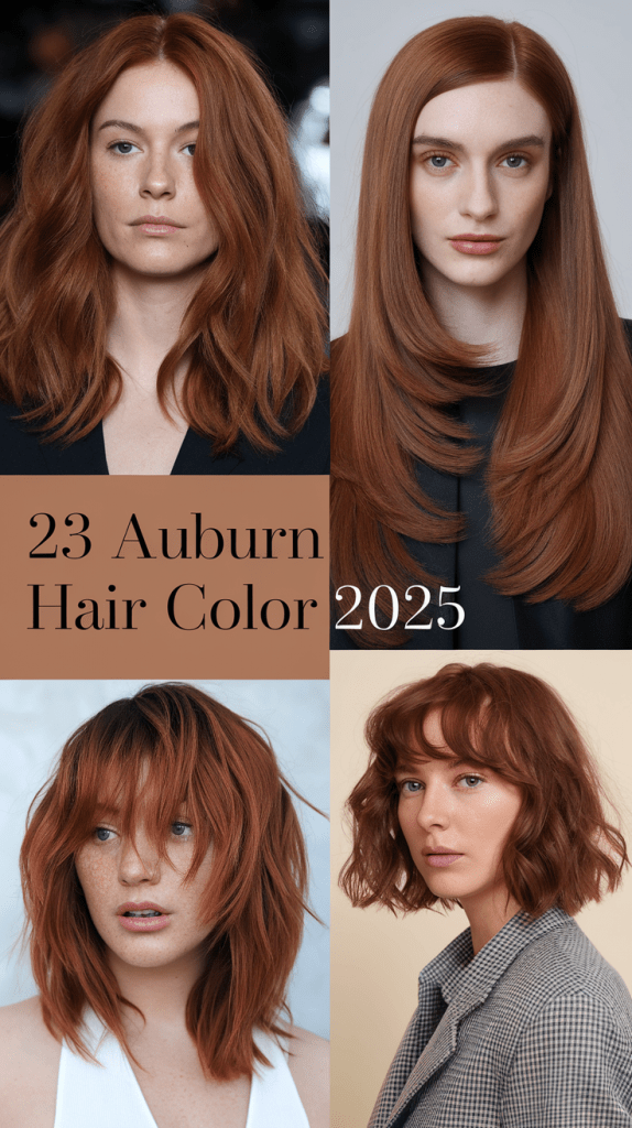 Auburn Hair Color - 2025: 23 Trendy Ideas for Short, Dark, and Copper ...