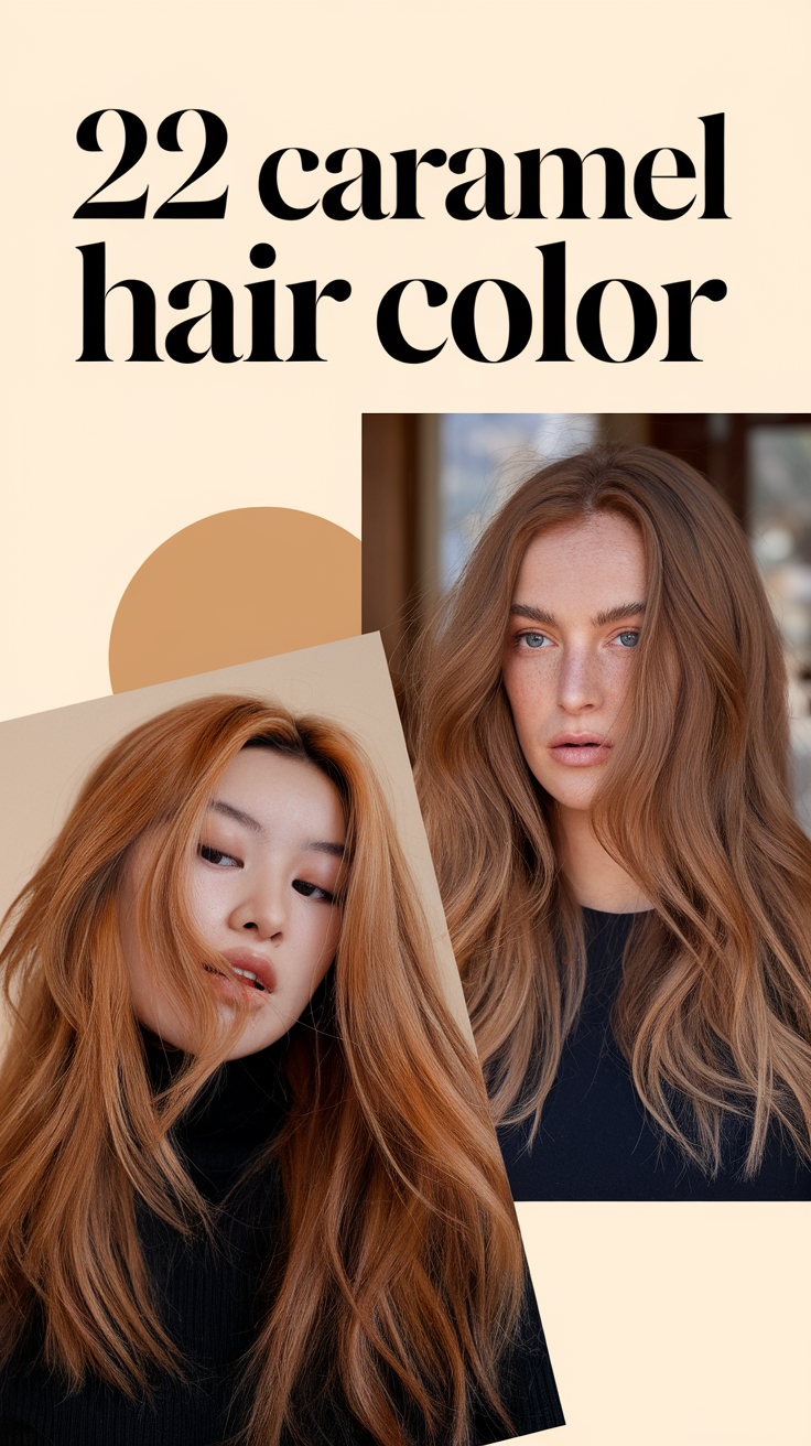 22 Top Caramel Hair Color Ideas for 2025: Highlights, Balayage & Honey Golden Styles