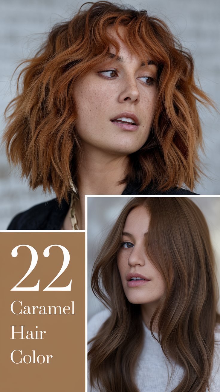 22 Top Caramel Hair Color Ideas for 2025: Highlights, Balayage & Honey Golden Styles