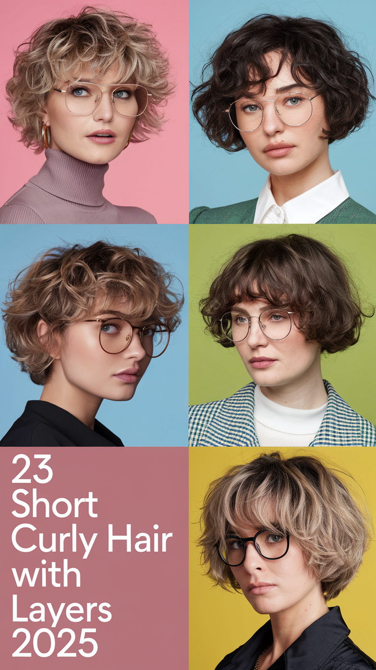 Top 23 Short Curly Hair with Layers Ideas for 2025: Messy Bobs, Bangs & Volume