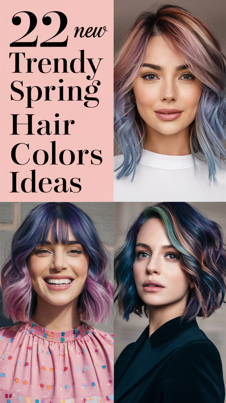 22 New Trendy Spring Hair Colors Ideas 2025: Bright, Soft, and Stylish Looks