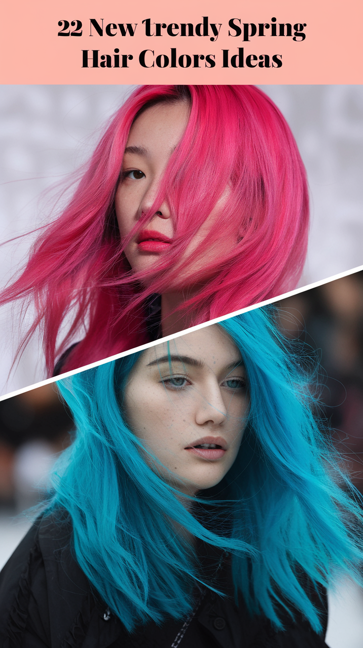 22 New Trendy Spring Hair Colors Ideas 2025: Bright, Soft, and Stylish Looks