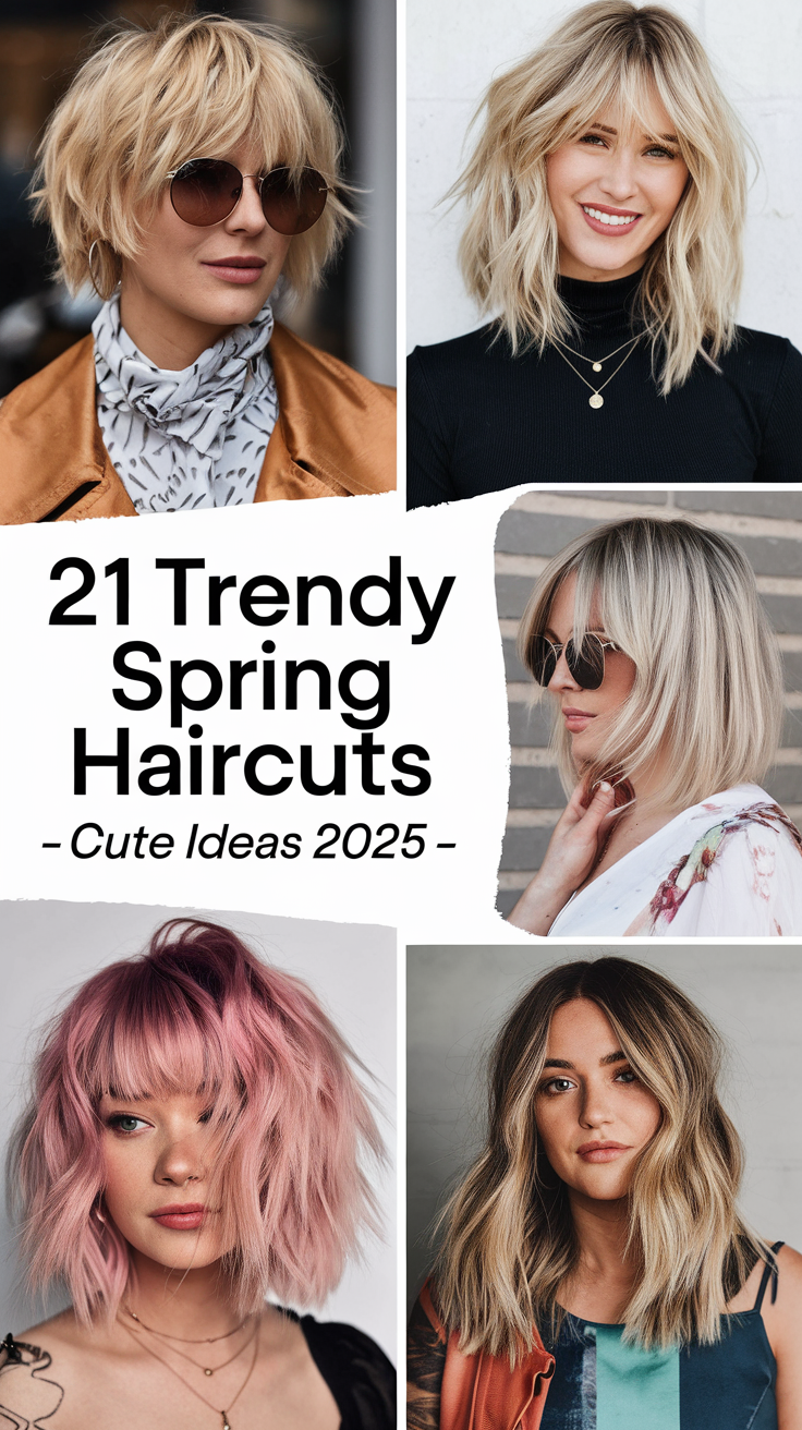 Trendy Spring Haircuts 2025: 21 Cute Ideas for Every Face Shape and Hair Type