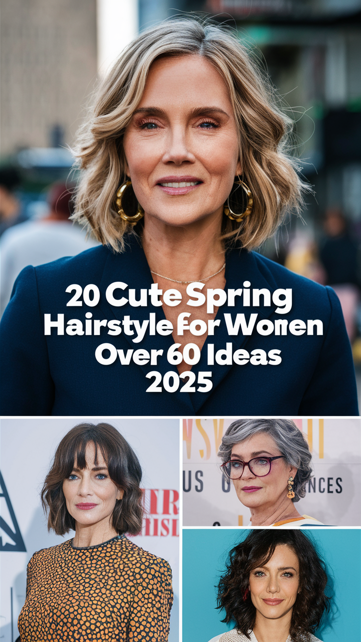 20 Ideas Cute Spring Hairstyles for Women Over 60 to Try in 2025