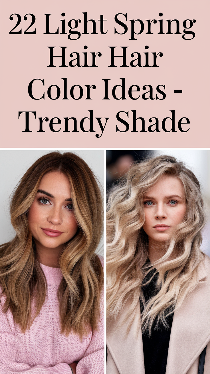 22 Light Spring Hair Color Ideas - Trendy Shades for 2025 Brunettes and More