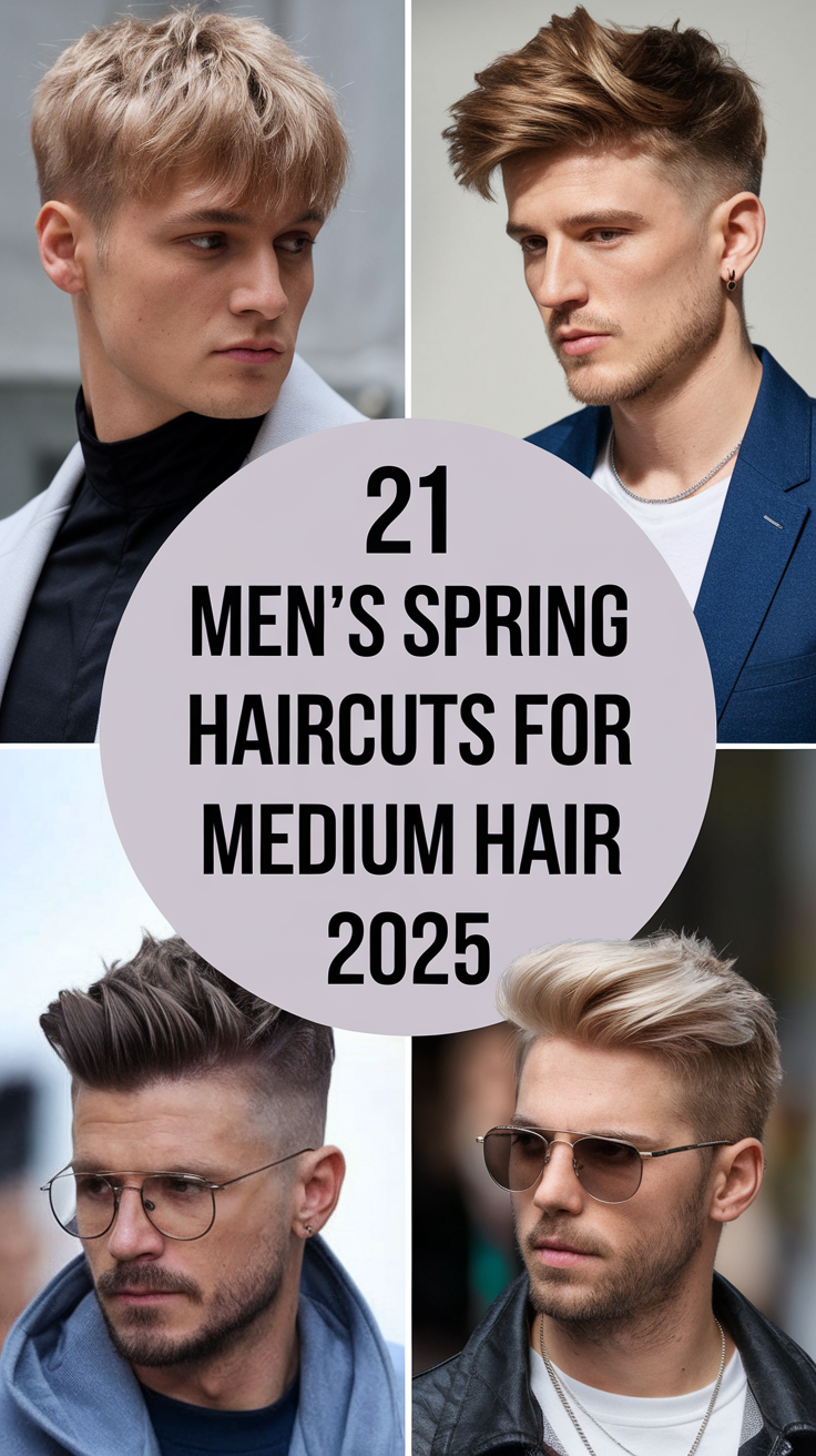 21 Ideas Trendy Men’s Spring Haircuts for Medium Hair in 2025