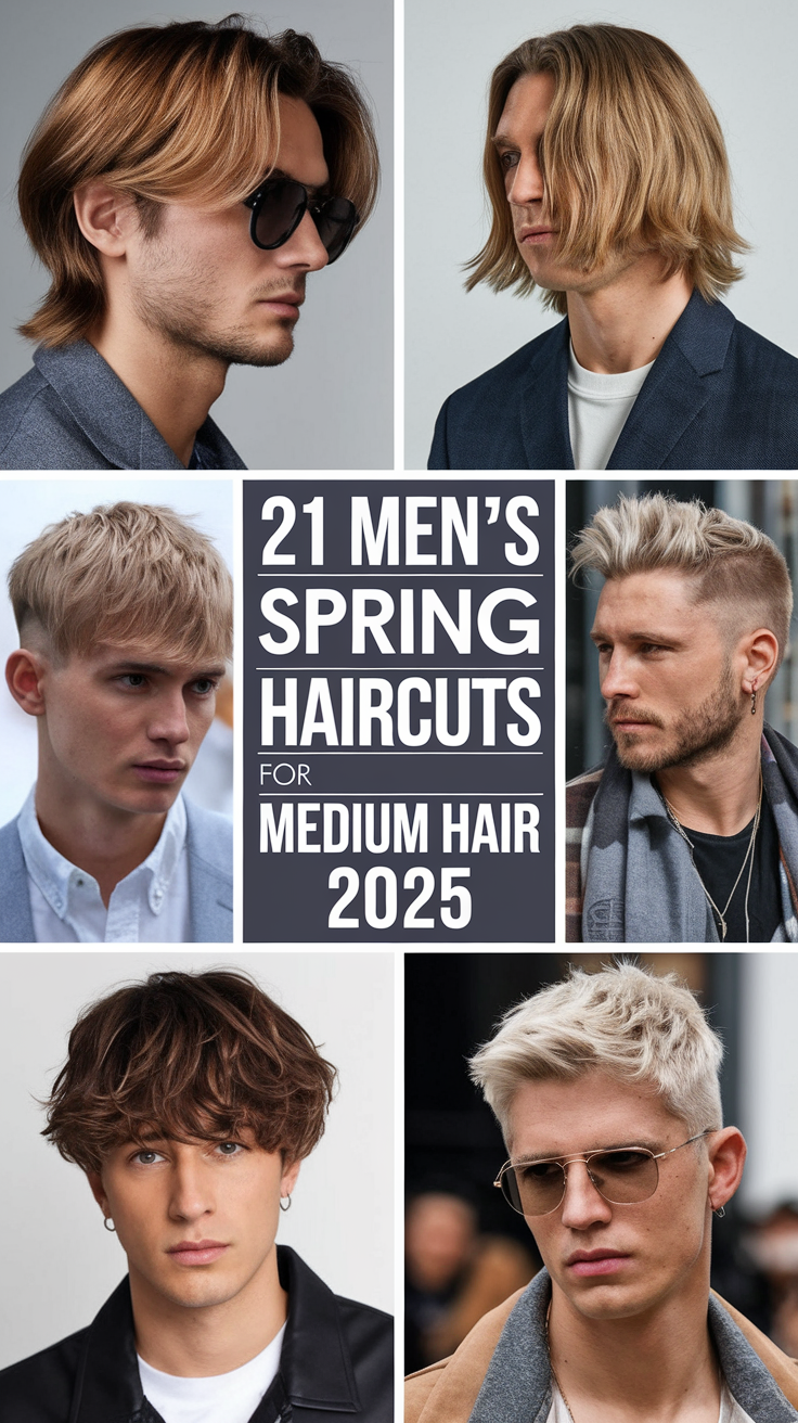 21 Ideas Trendy Men’s Spring Haircuts for Medium Hair in 2025