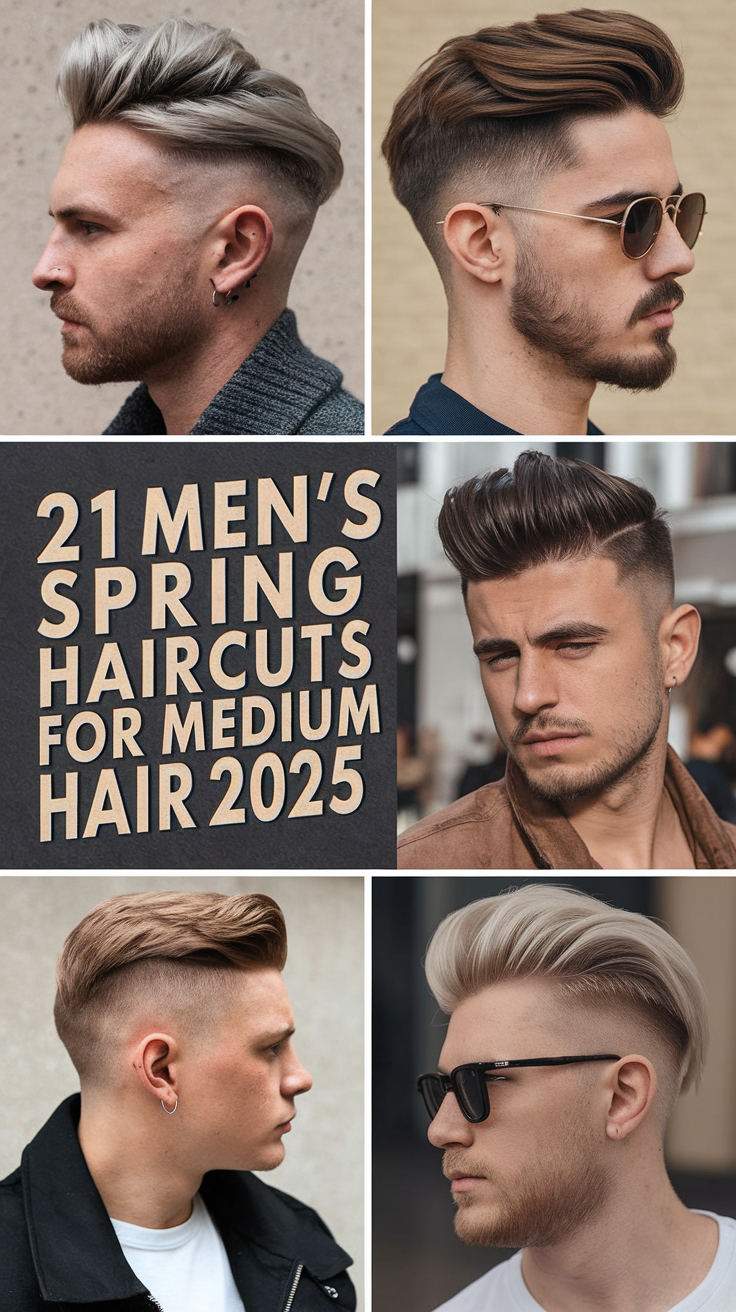 21 Ideas Trendy Men’s Spring Haircuts for Medium Hair in 2025