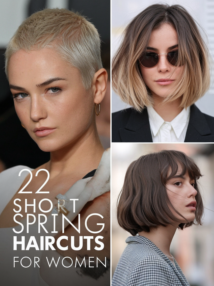 22 Trendy Short Spring Haircuts for Women 2025: Ideas for All Hair Types