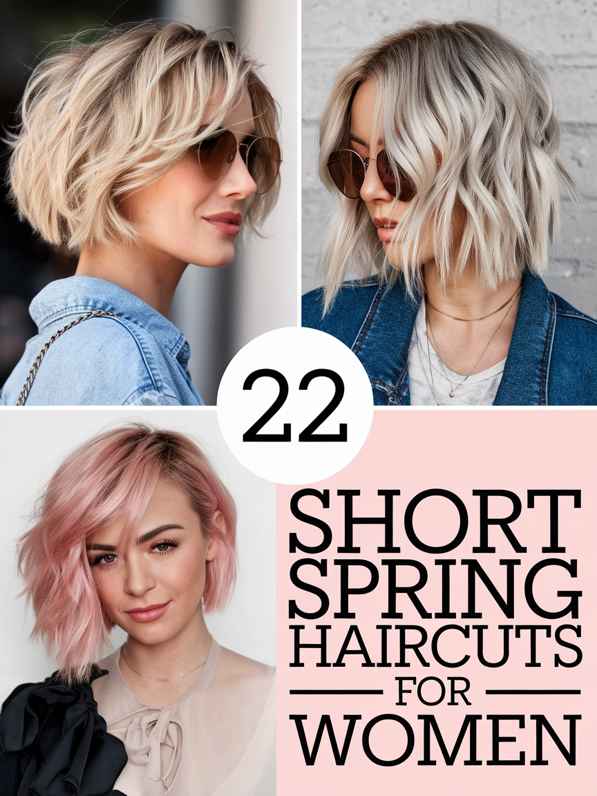 22 Trendy Short Spring Haircuts for Women 2025: Ideas for All Hair Types