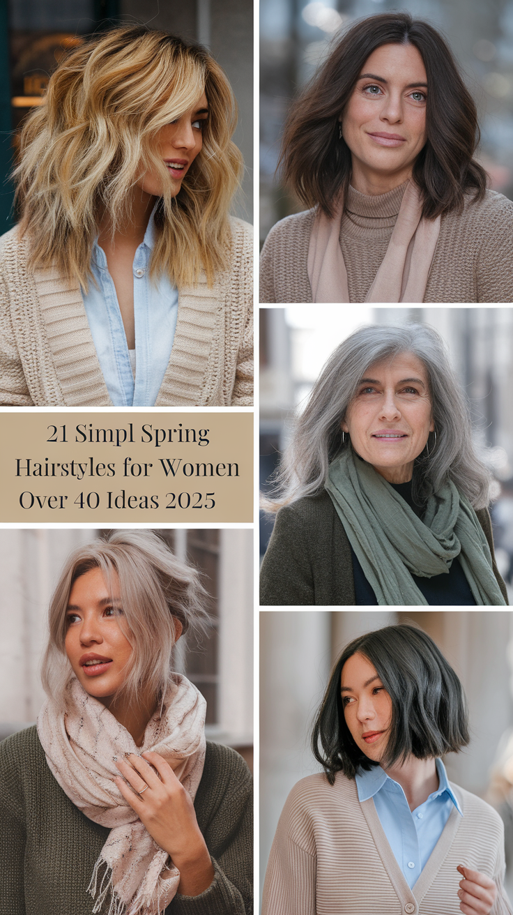 Simpl Spring Hairstyles for Women Over 40 21 Ideas 2025 – Trendy & Flattering Styles