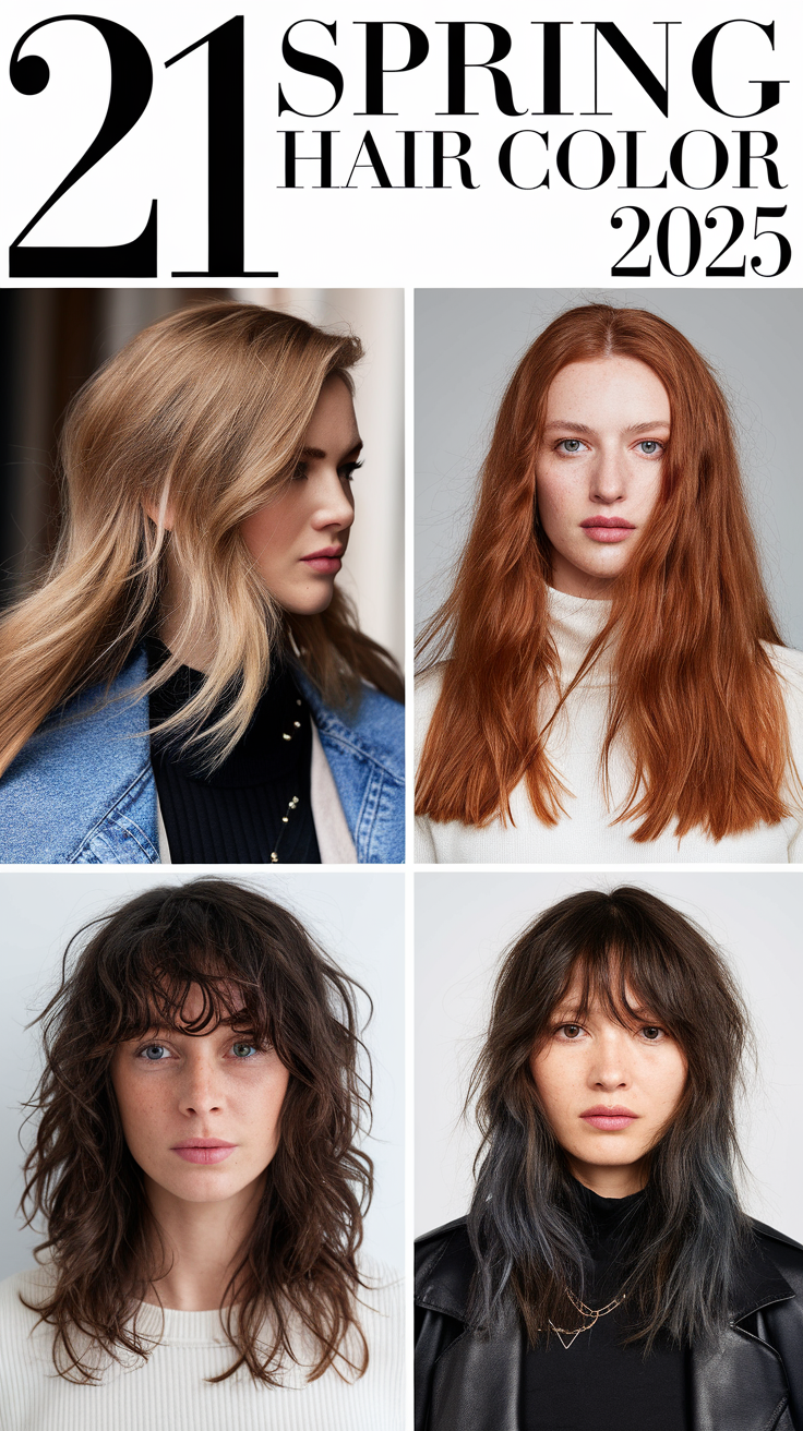 Top 21 Spring Hair Color Trends 2025: Ideas for Brunettes and Blondes