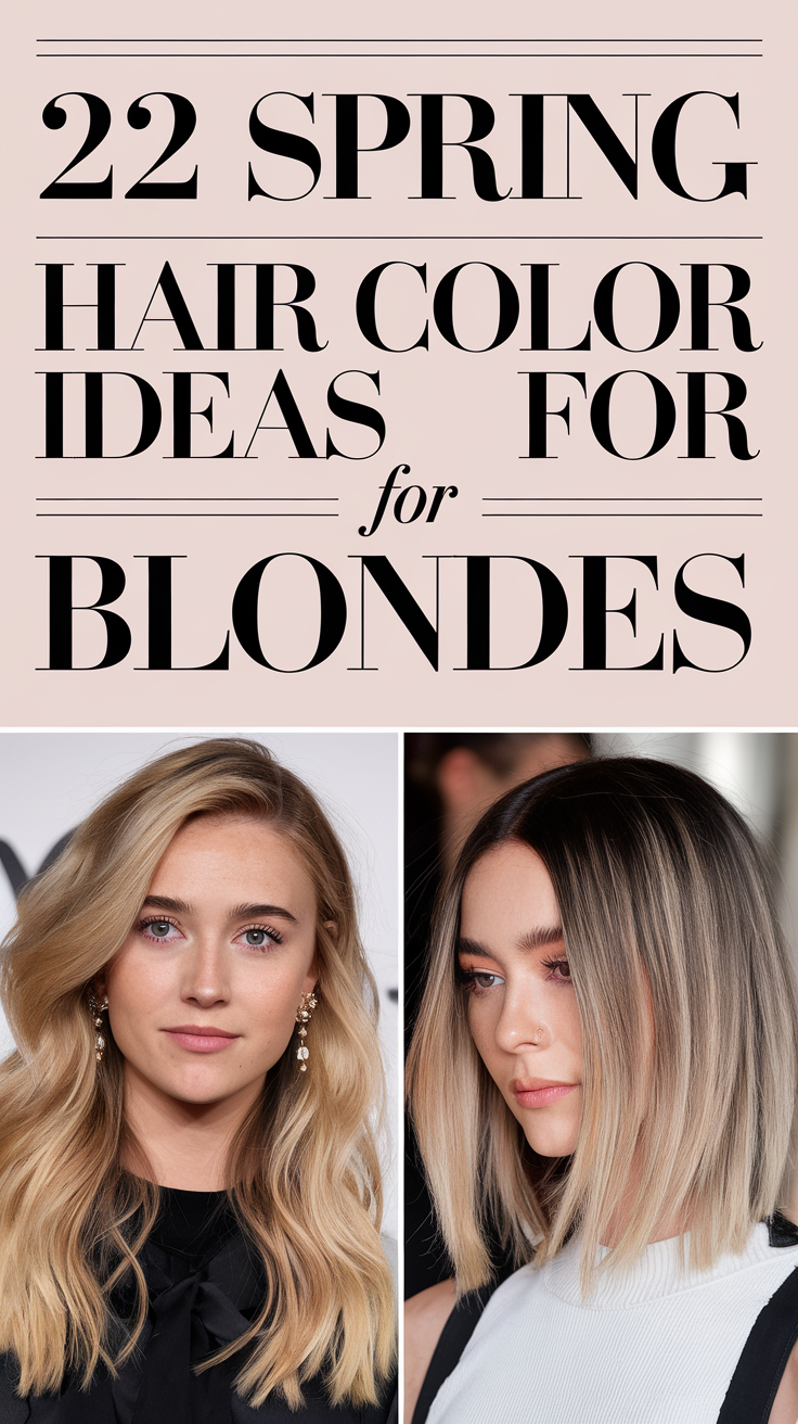 Spring Hair Color Ideas for Blondes 2025: 22 Stunning Styles to Try