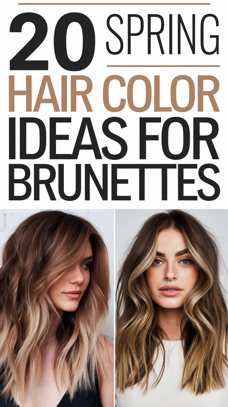 Spring Hair Color Ideas for Brunettes 2025: 20 Trendy Looks for Every Style