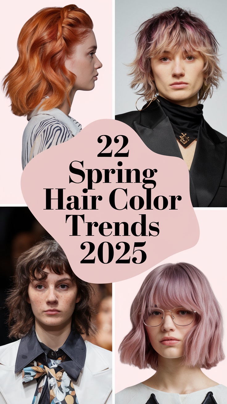 22 Spring Hair Color Trends 2025: Blonde, Brunette, Red & Curly Styles