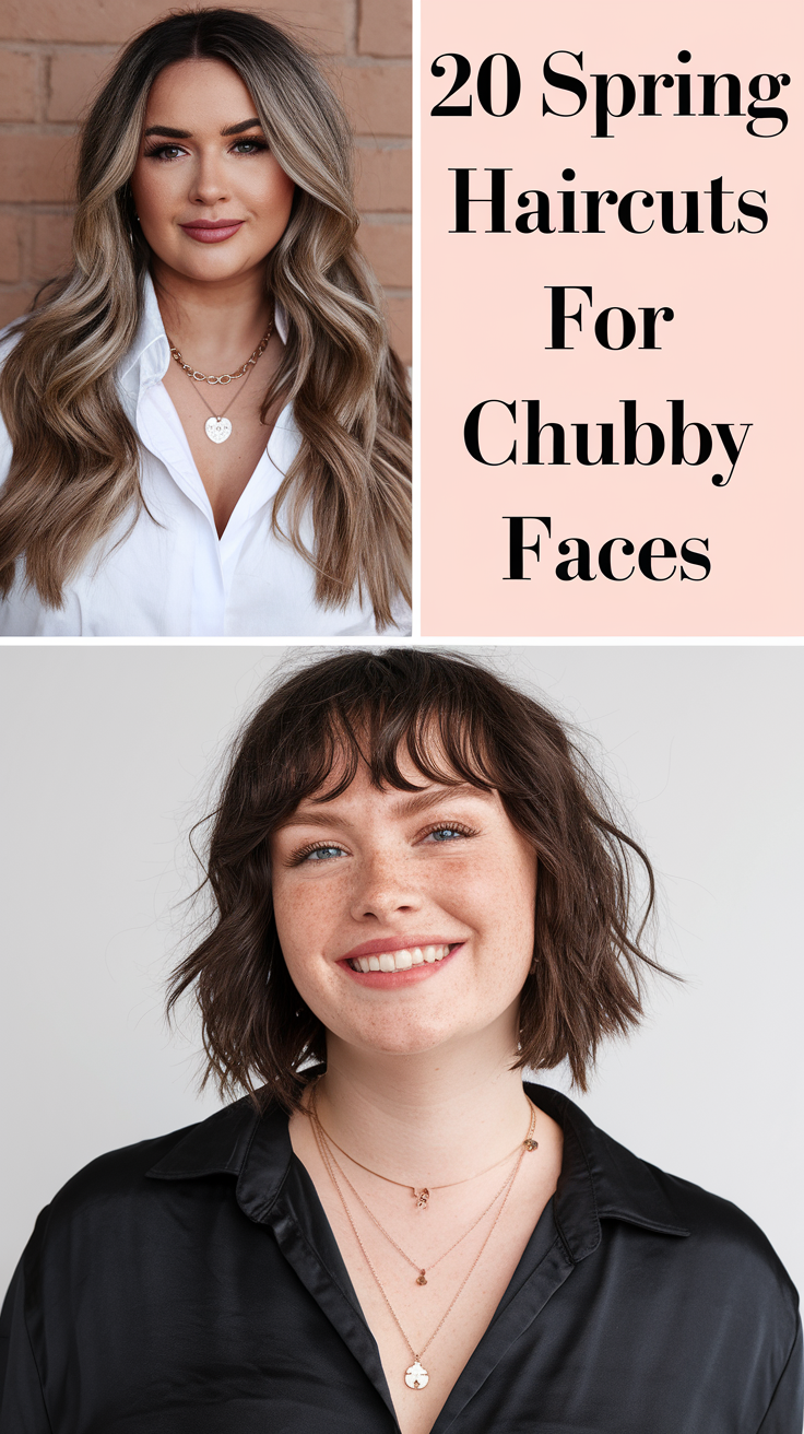 Spring Haircuts for Chubby Faces 2025: 20 Flattering Style Ideas