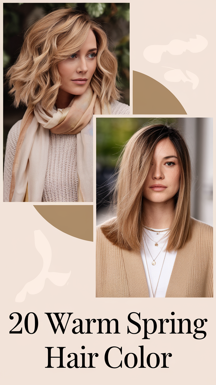 Warm Spring Hair Color 2025: 20 Best Haircolor Ideas for a Light & Radiant Look