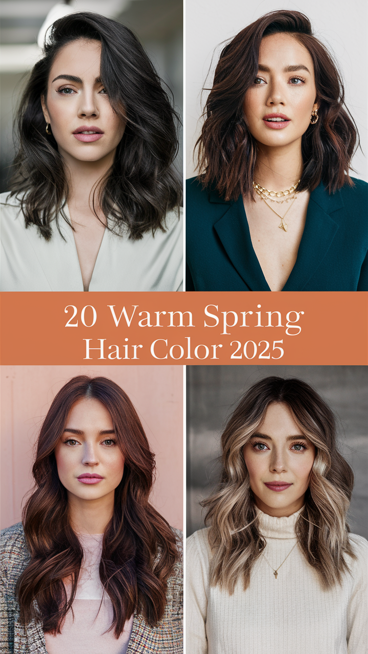 Warm Spring Hair Color 2025: 20 Best Haircolor Ideas for a Light & Radiant Look