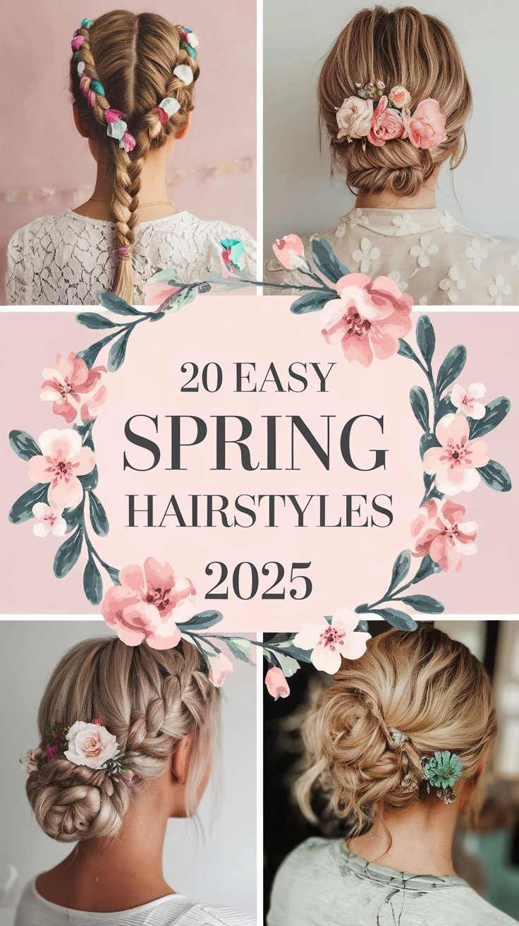 20 Easy Spring Hairstyles 2025 – Simple & Trendy Ideas for All Hair Types