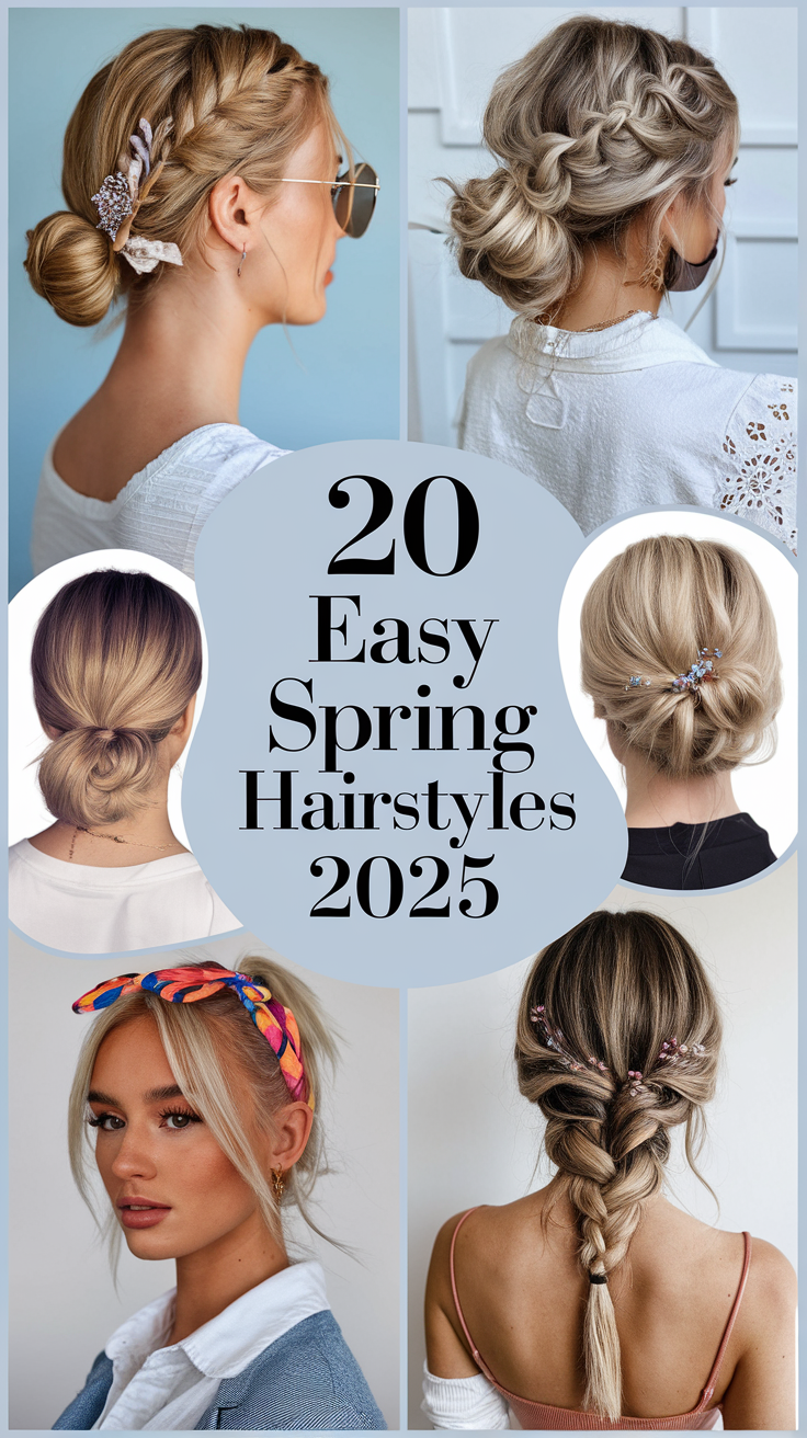 20 Easy Spring Hairstyles 2025 – Simple & Trendy Ideas for All Hair Types