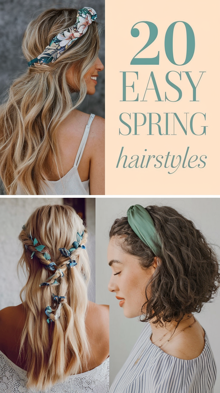 20 Easy Spring Hairstyles 2025 – Simple & Trendy Ideas for All Hair Types