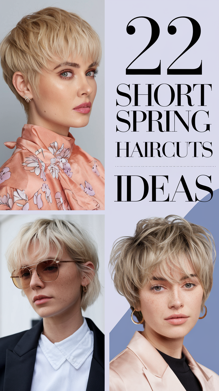 22 Short Spring Haircuts Ideas 2025 – Trendy Layers, Bangs & Wavy Styles for Women