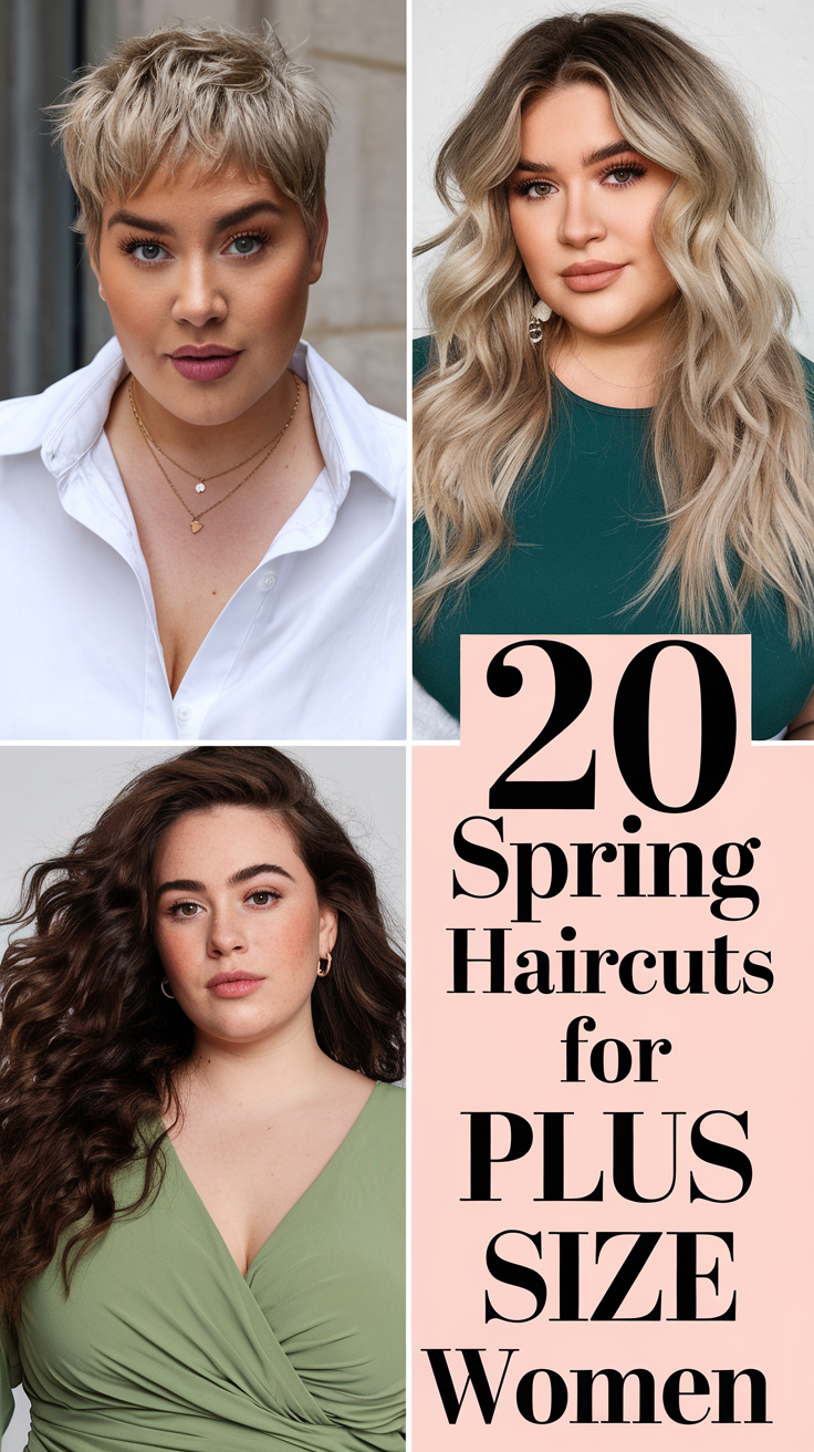 20 Trendy Spring Haircuts for Plus Size Women 2025 – Pixie, Bob, Short & Long Styles