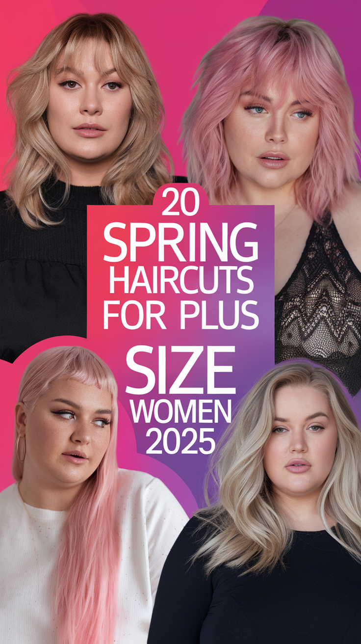 20 Trendy Spring Haircuts for Plus Size Women 2025 – Pixie, Bob, Short & Long Styles