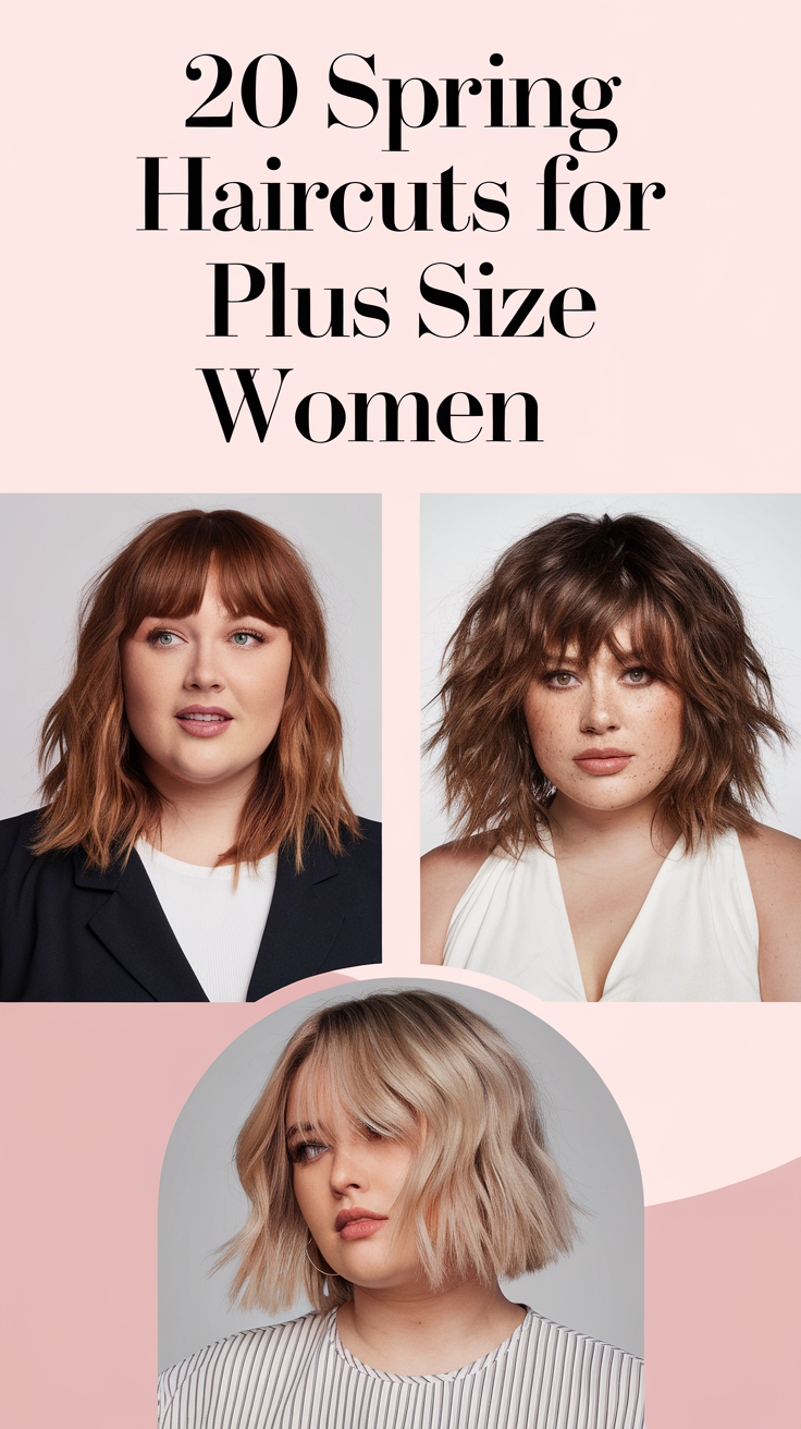 20 Trendy Spring Haircuts for Plus Size Women 2025 – Pixie, Bob, Short & Long Styles