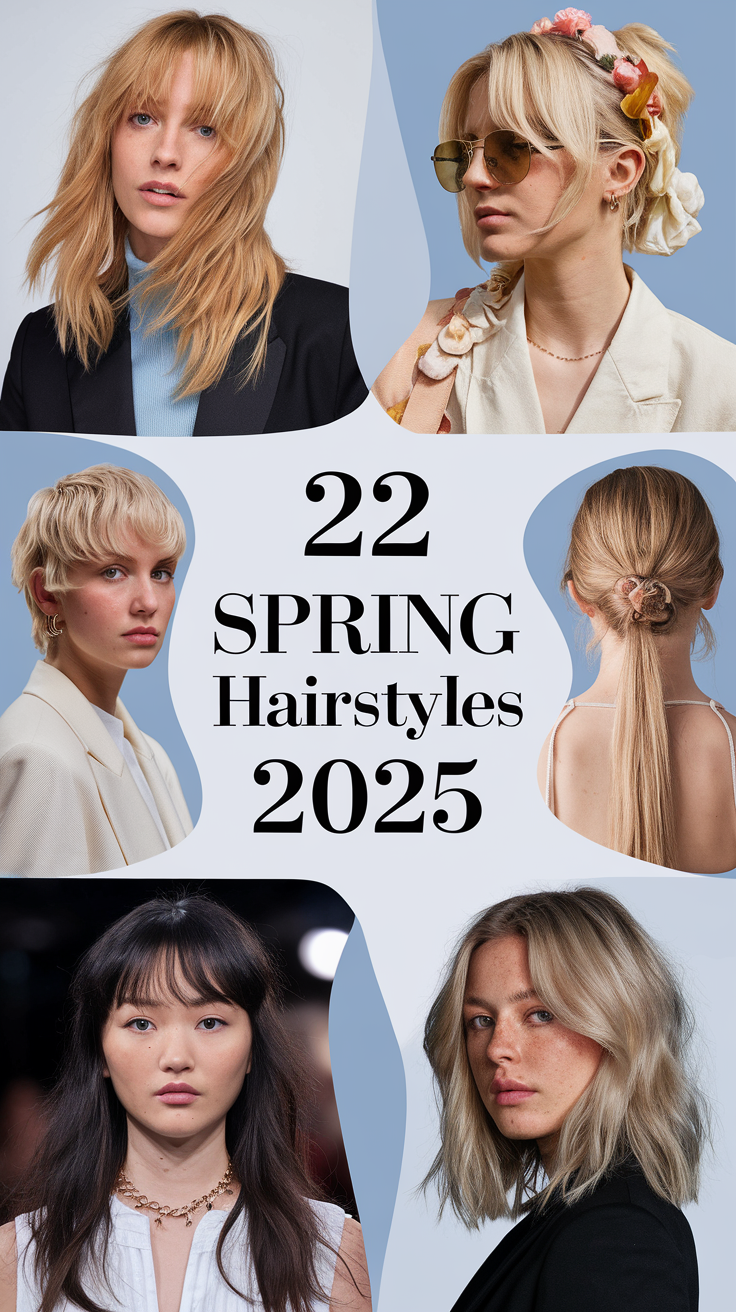 22 Trendy Spring Hairstyles 2025 – Short, Medium & Long Hair Ideas