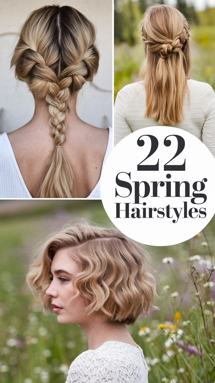 22 Trendy Spring Hairstyles 2025 – Short, Medium & Long Hair Ideas