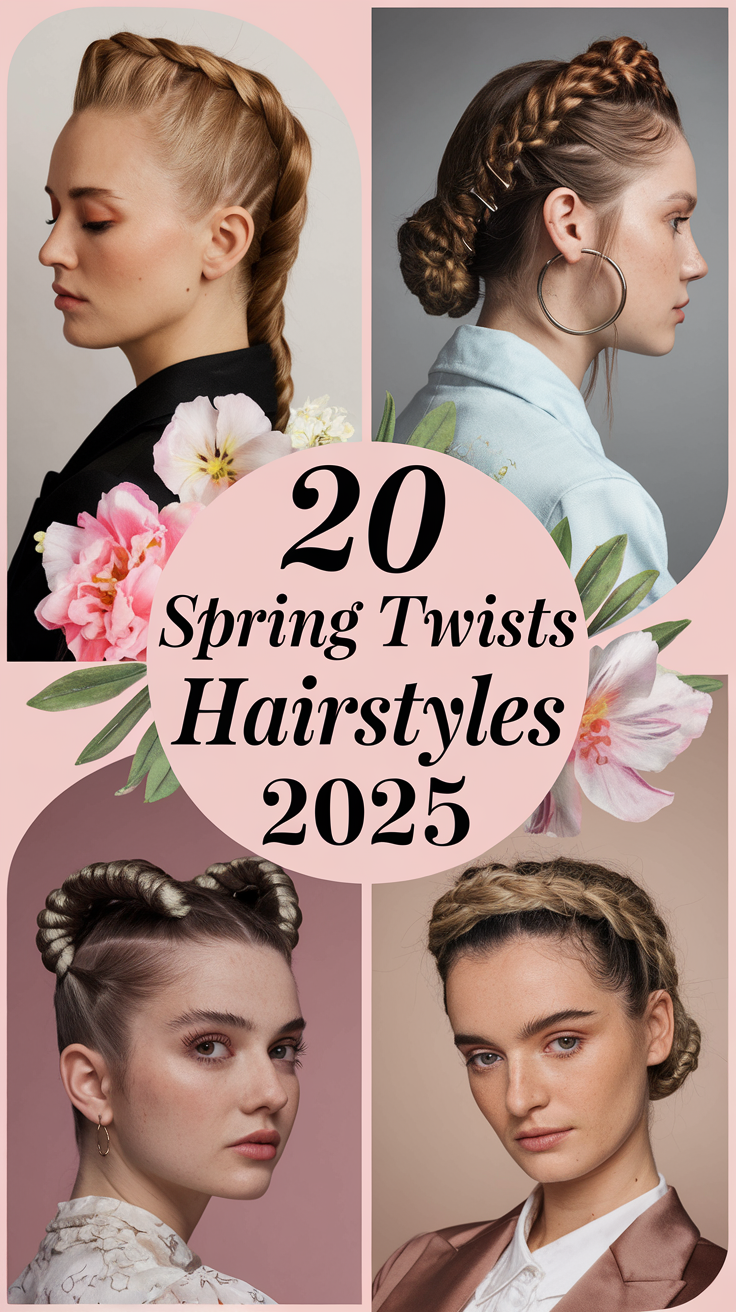 Spring Twists Hairstyles 2025: 20 Ideas Trendy Short, Long & Crochet Styles for Natural Hair