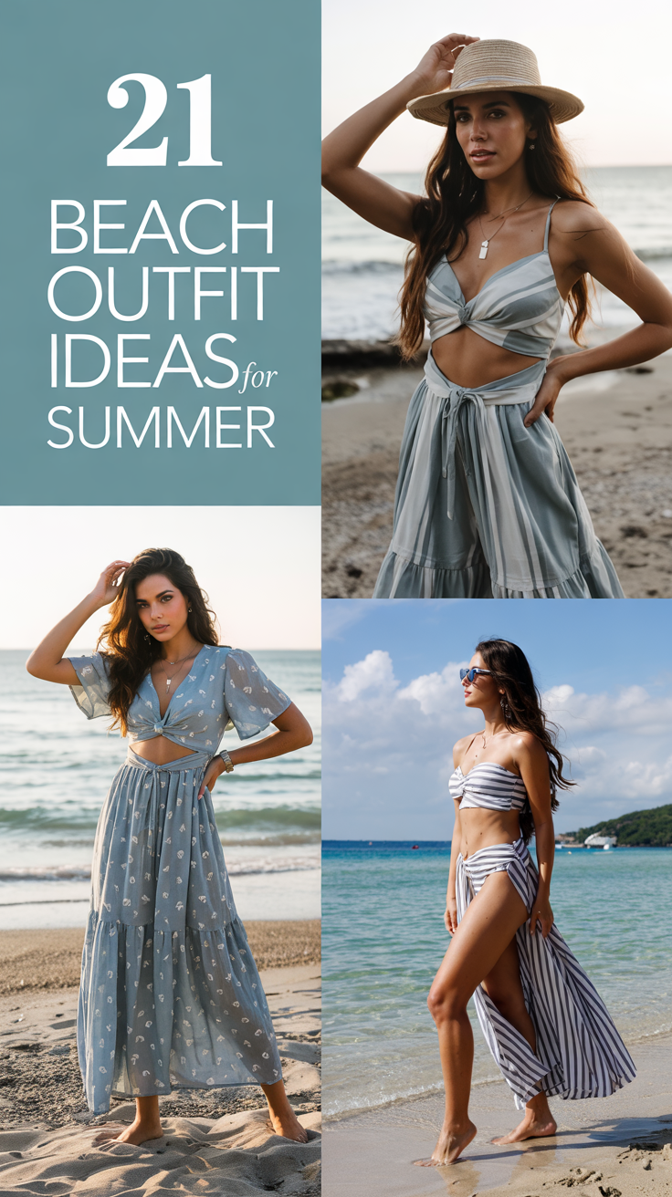 21 Best Beach Outfit Ideas for Summer 2025 – Casual, Boho, Plus Size & Cover Ups