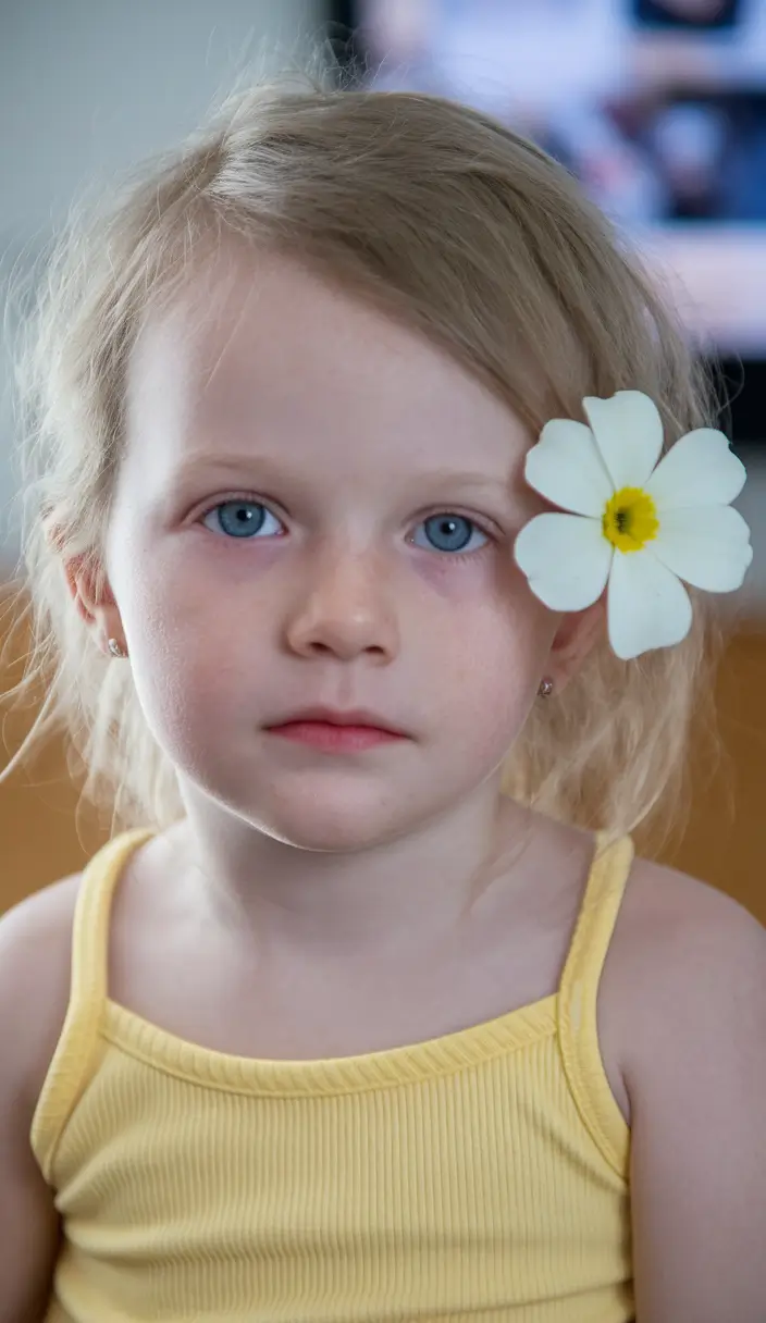 Cutest Girl Haircuts for Summer 2025 Loose Low Side Pony with Flower Accent