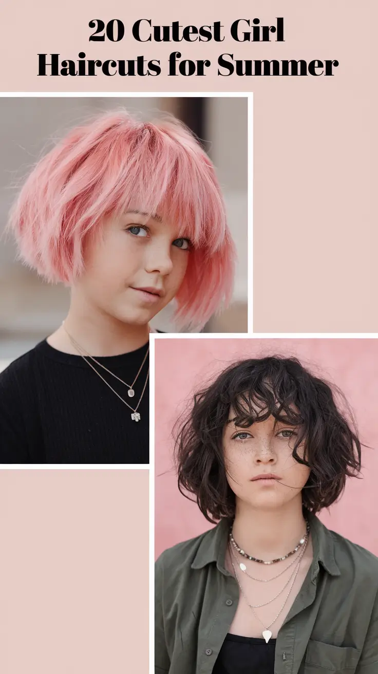 Cutest Girl Haircuts for Summer 2025: 20 Trendy & Sweet Styles for Sunshine-Ready Looks