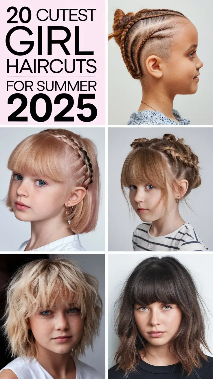 Cutest Girl Haircuts for Summer 2025: 20 Trendy & Sweet Styles for Sunshine-Ready Looks