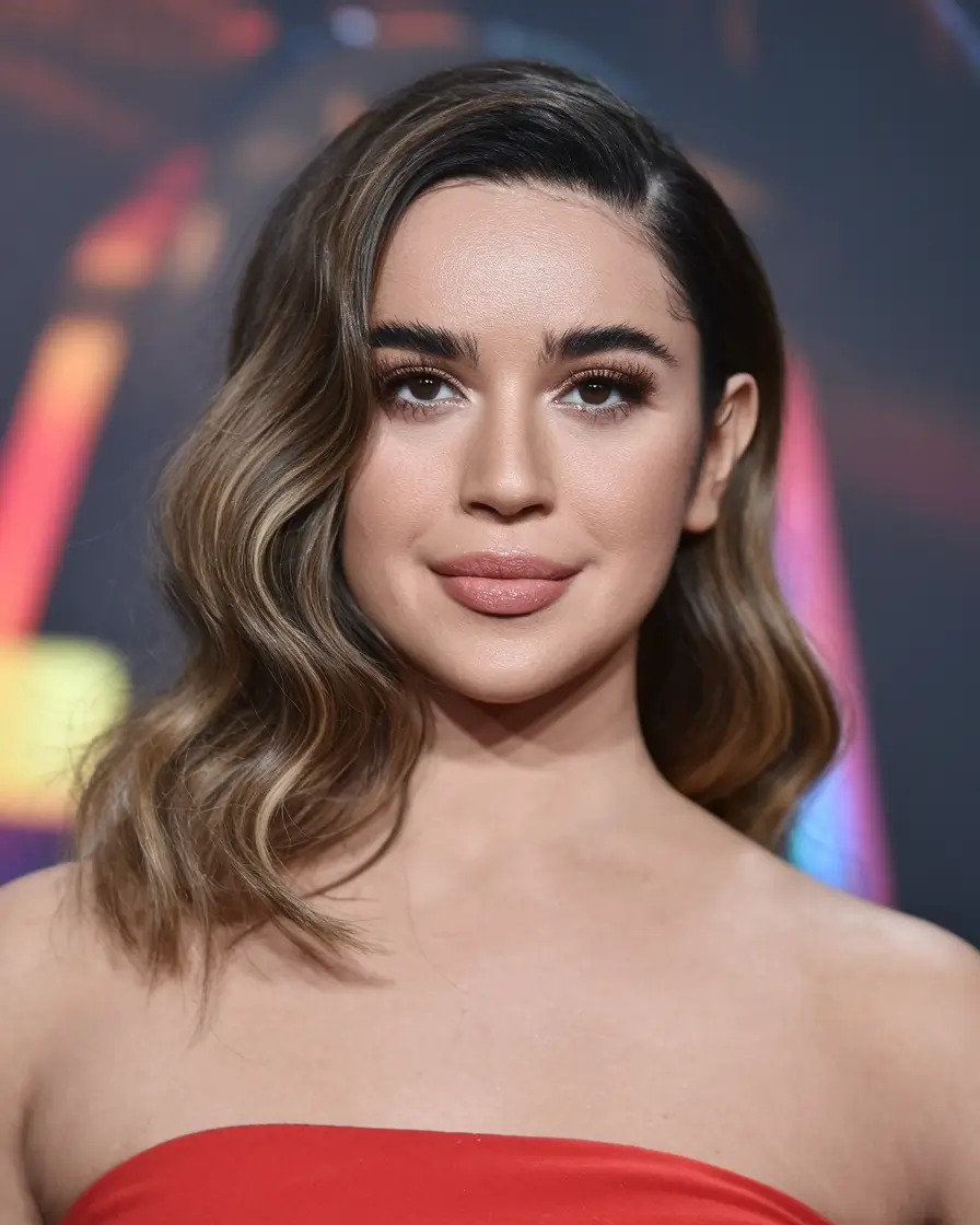 haircut for oval face - summer ideas 2025 Glamorous Soft Waves with Deep Side Part