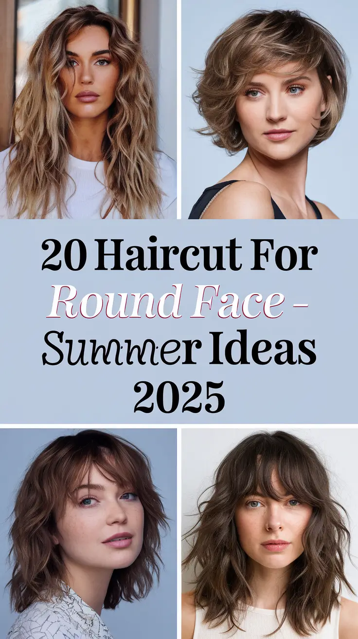 20+ Stunning Haircut for Round Face – Summer Ideas 2025 You’ll Want to Try Now