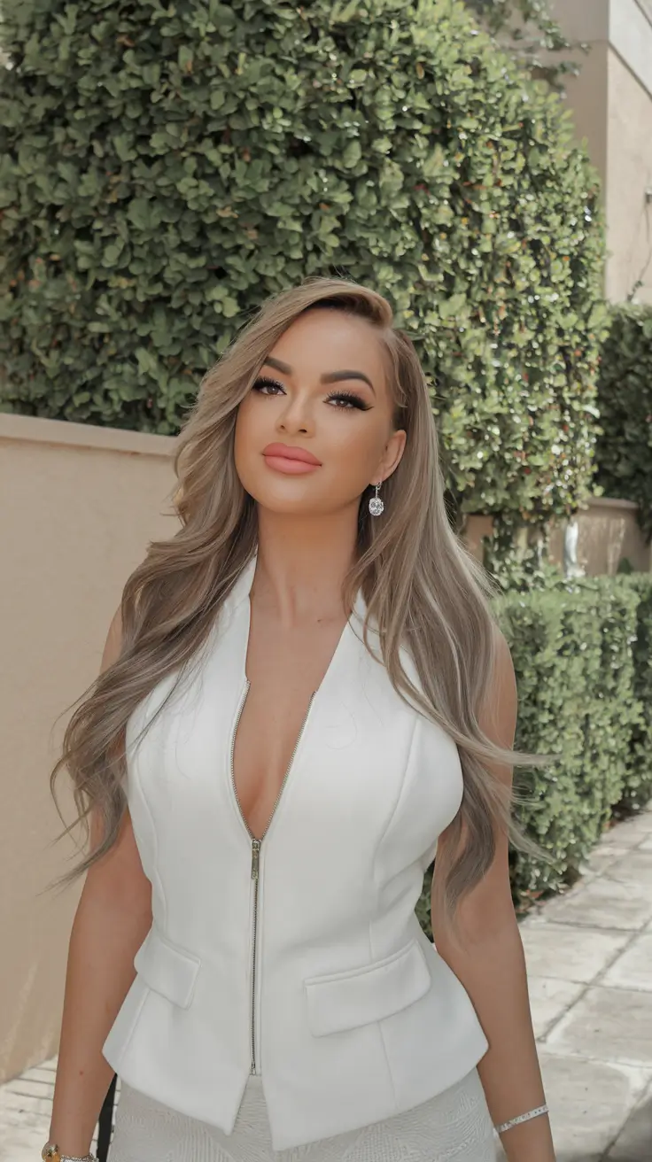 long haircut summer Cool Blonde Glam Waves for Summer Chic